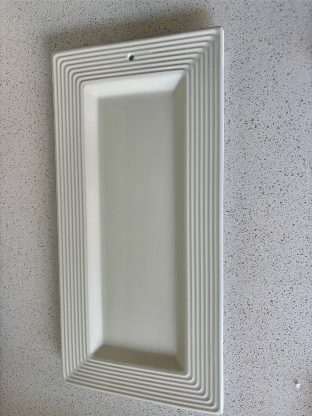 Nora Fleming Pinstripe White Bread Tray